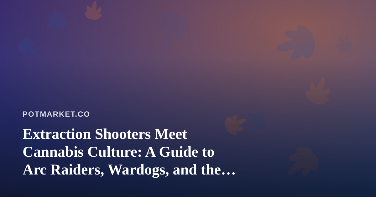 Extraction Shooters Meet Cannabis Culture: A Guide to Arc Raiders, Wardogs, and the New Wave of Twitch Streamers