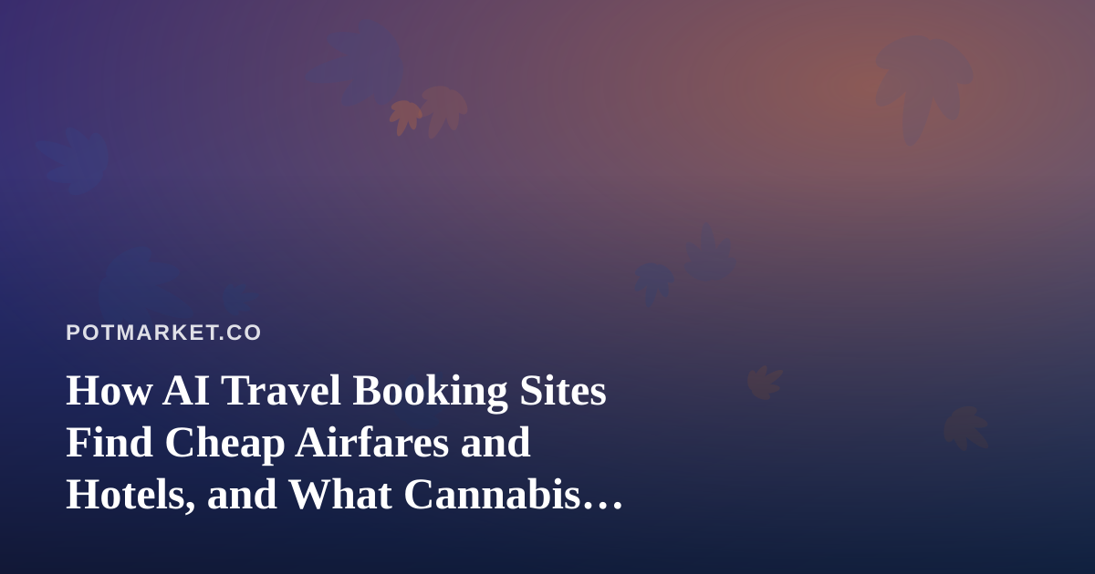 How AI Travel Booking Sites Find Cheap Airfares and Hotels, and What Cannabis Travelers Should Check First
