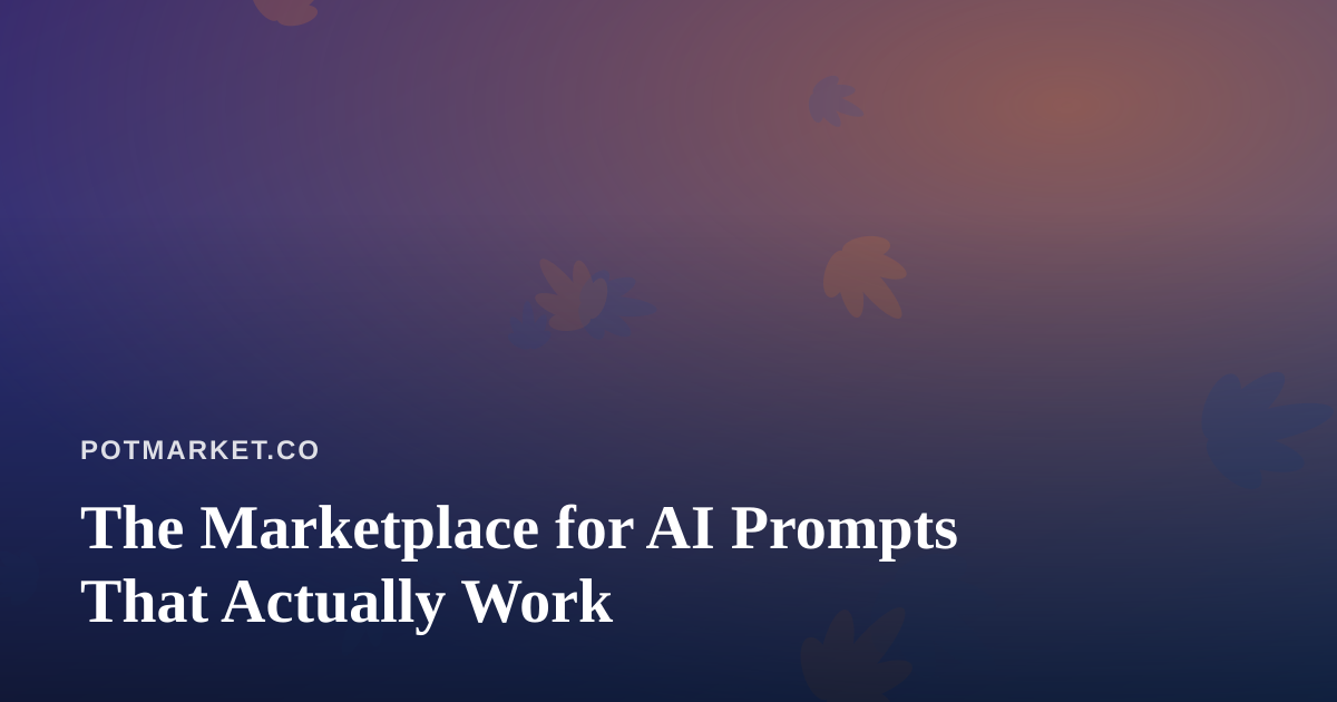 The Marketplace for AI Prompts That Actually Work